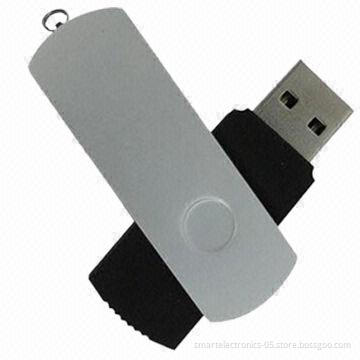 Swivel USB Flash Drives, 64MB-128GB Capacity